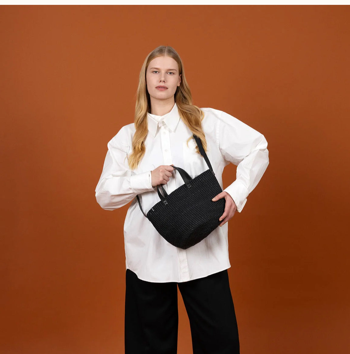 Shopper basket black S
