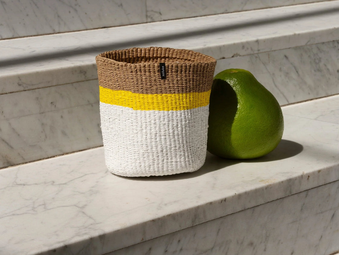 Basket| Yellow Stripe XS