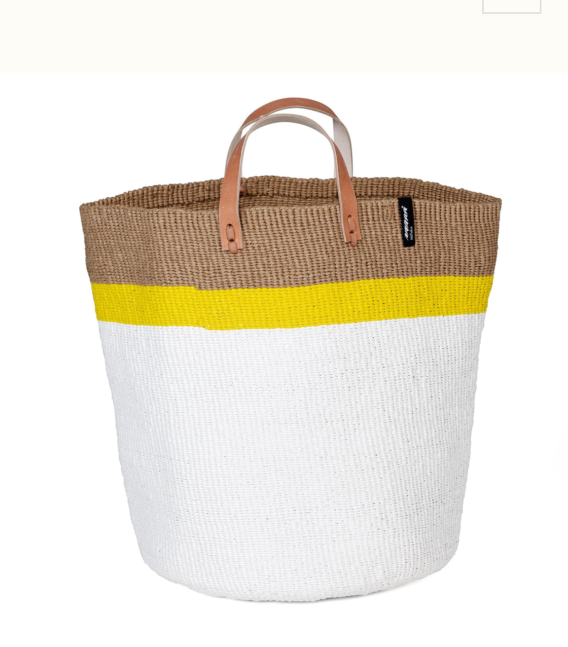 Market Basket | Yellow Stripe L