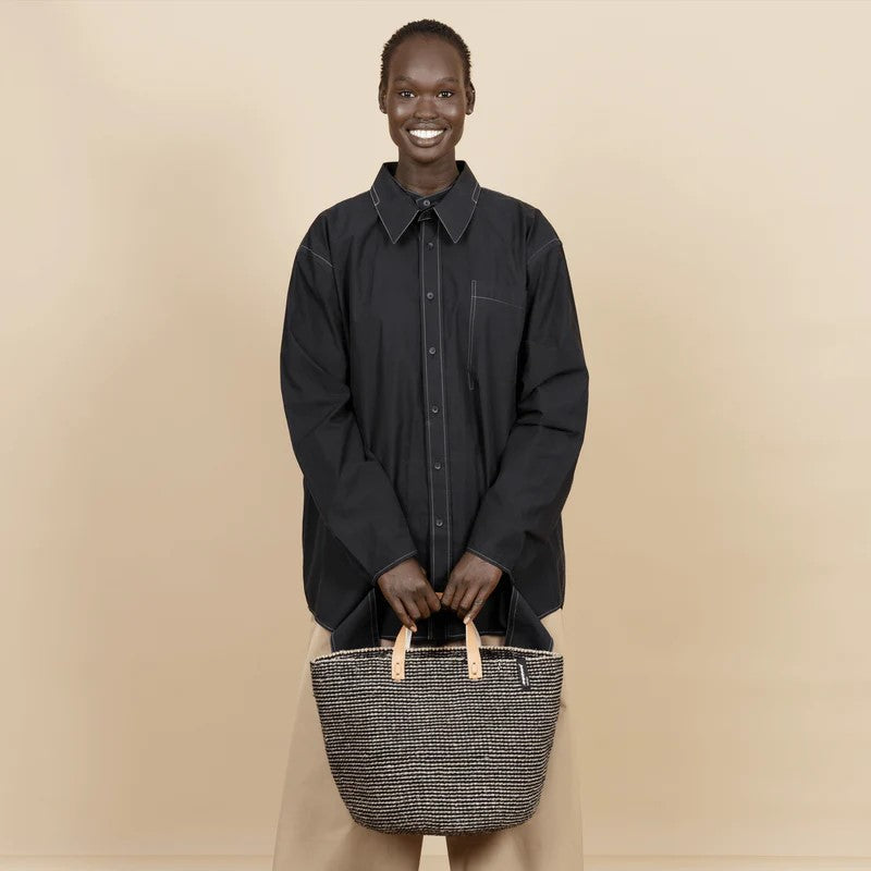 Market Basket | Grey sisal M