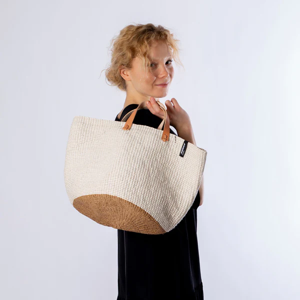 Market Basket |White plain weave M
