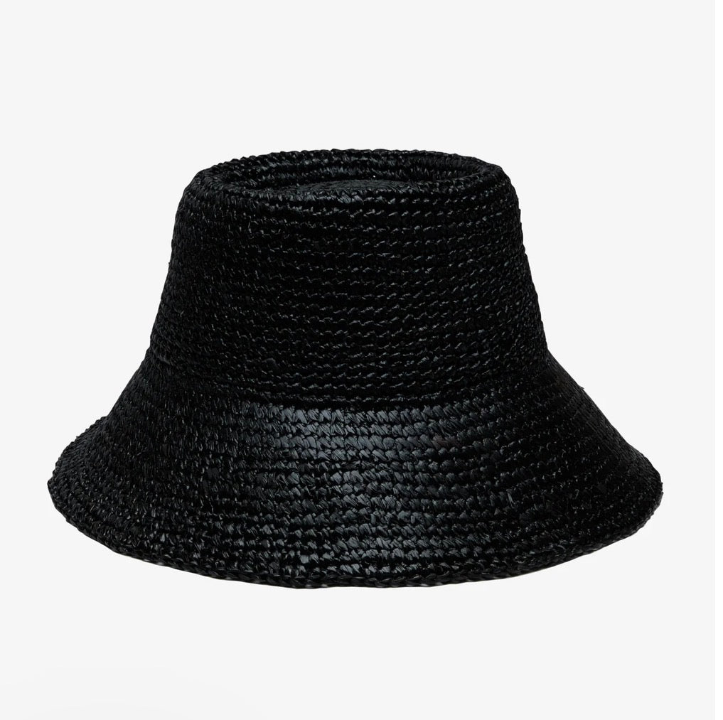Tali raffia bucket black