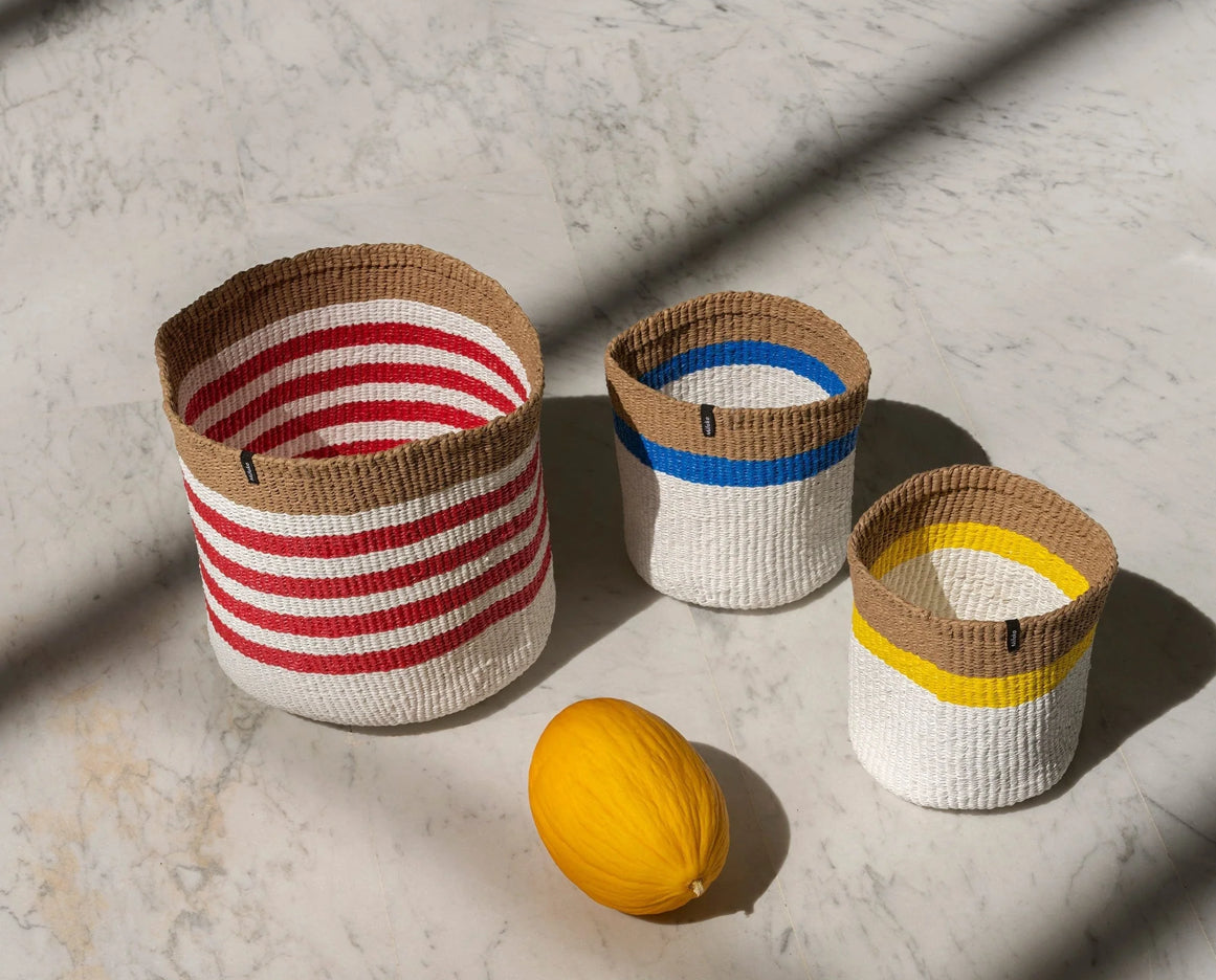 Basket| Yellow Stripe XS