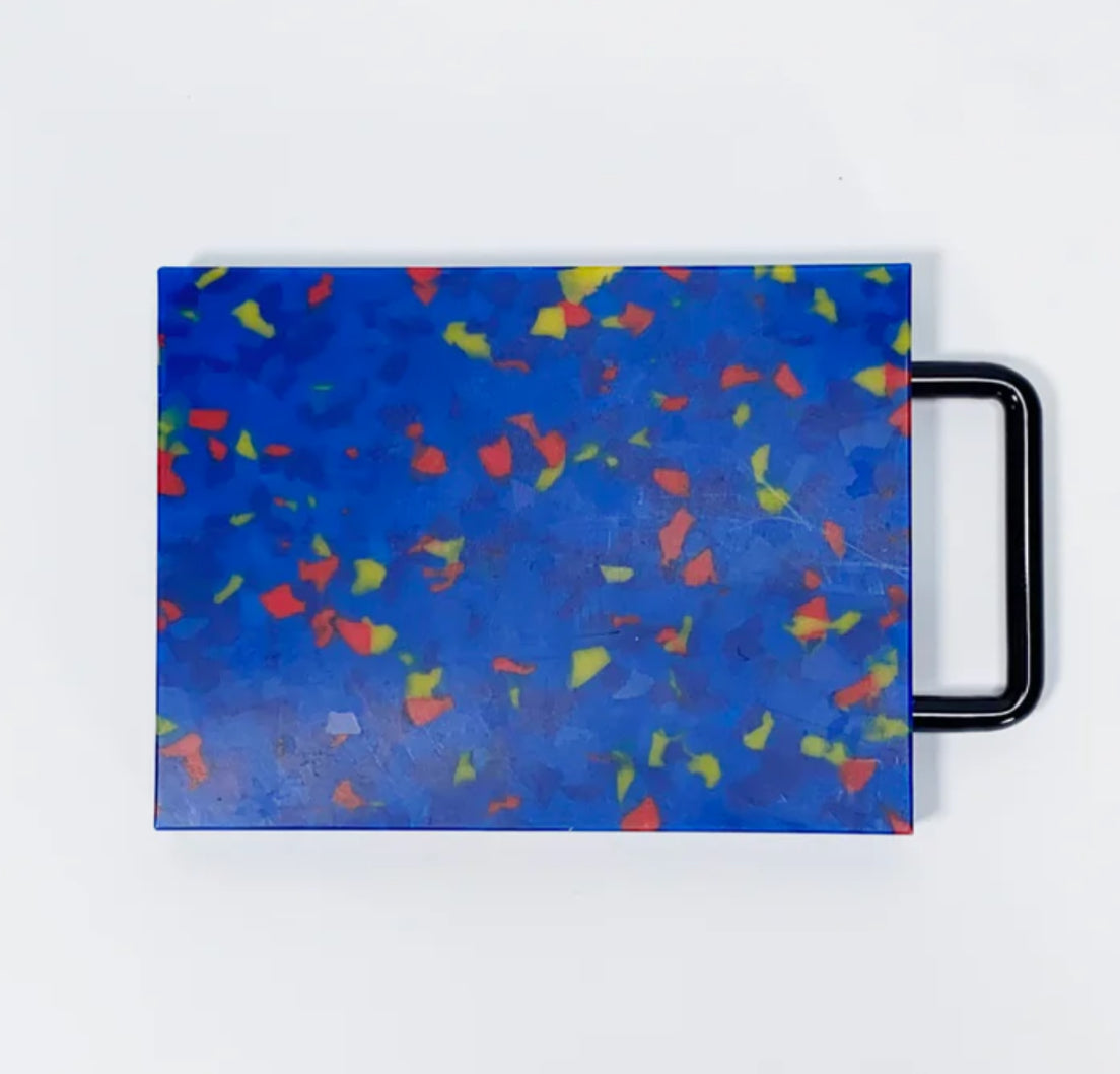 Small blue cutting board