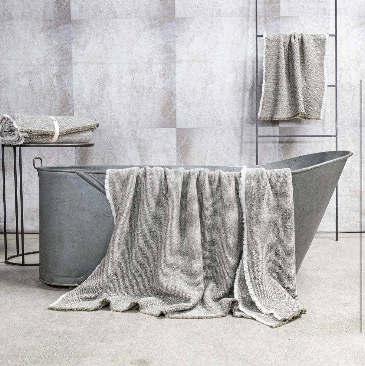 Set of Honeycomb towels natural