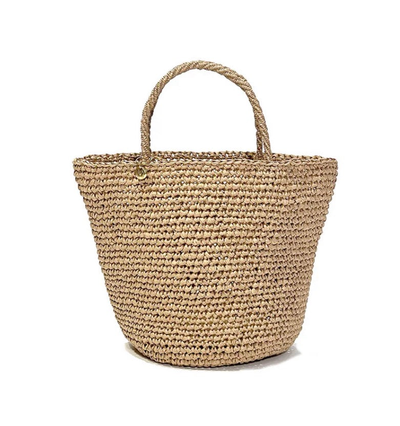 Crocheted brown bag S