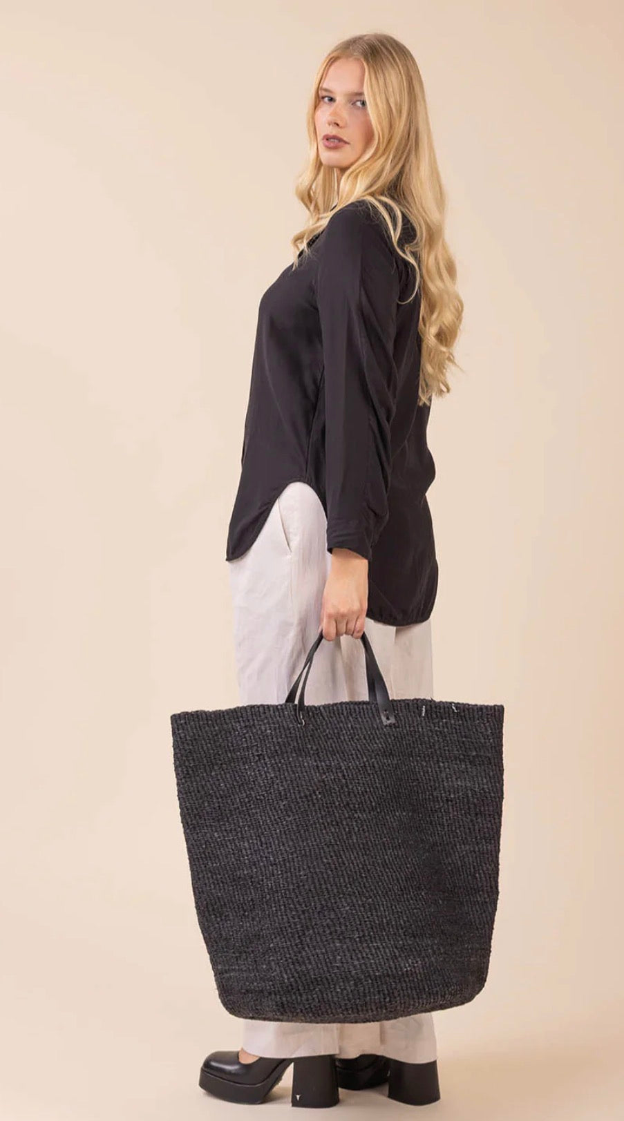 Floor basket black XL