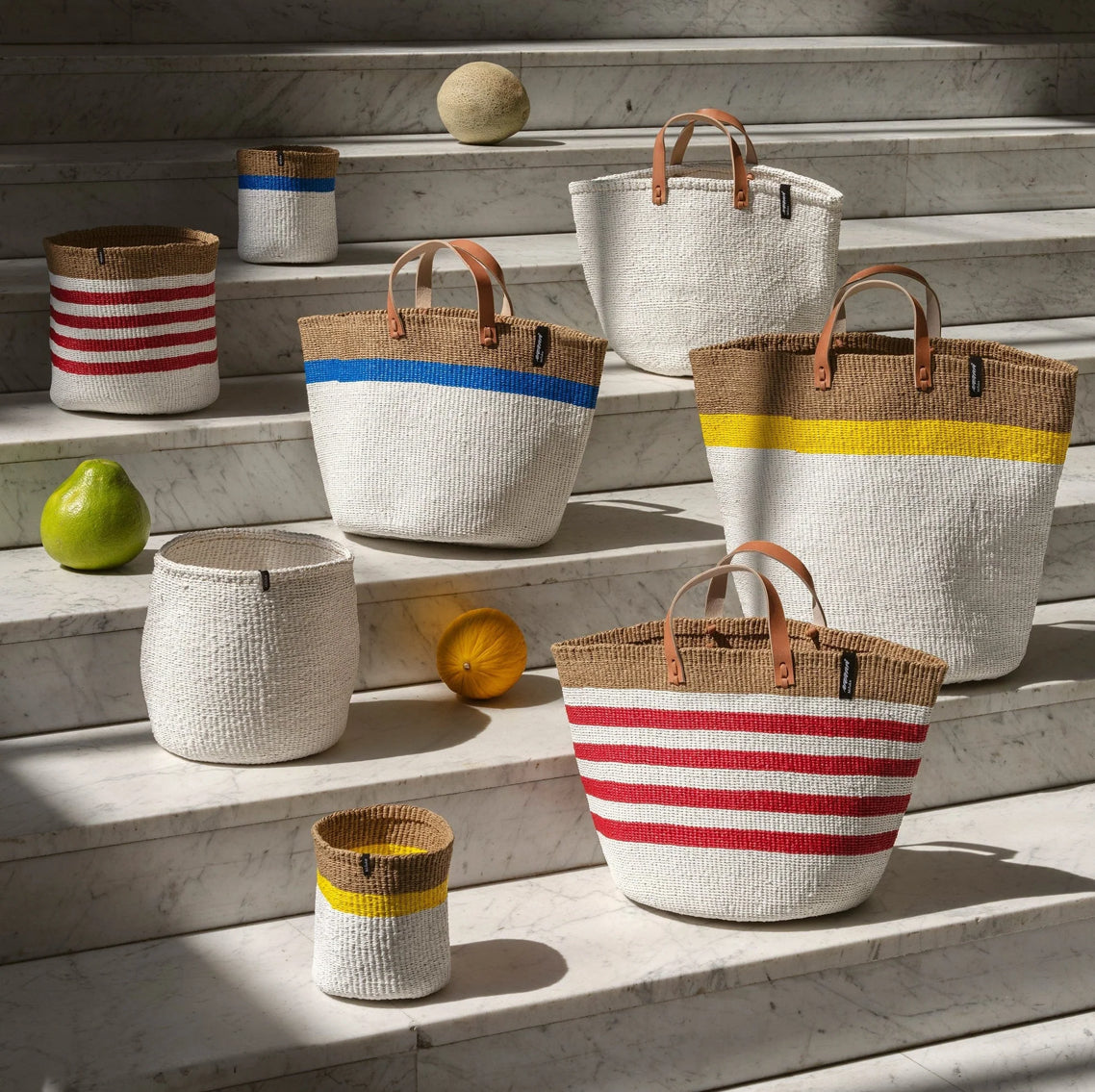 Basket| Red Stripes S