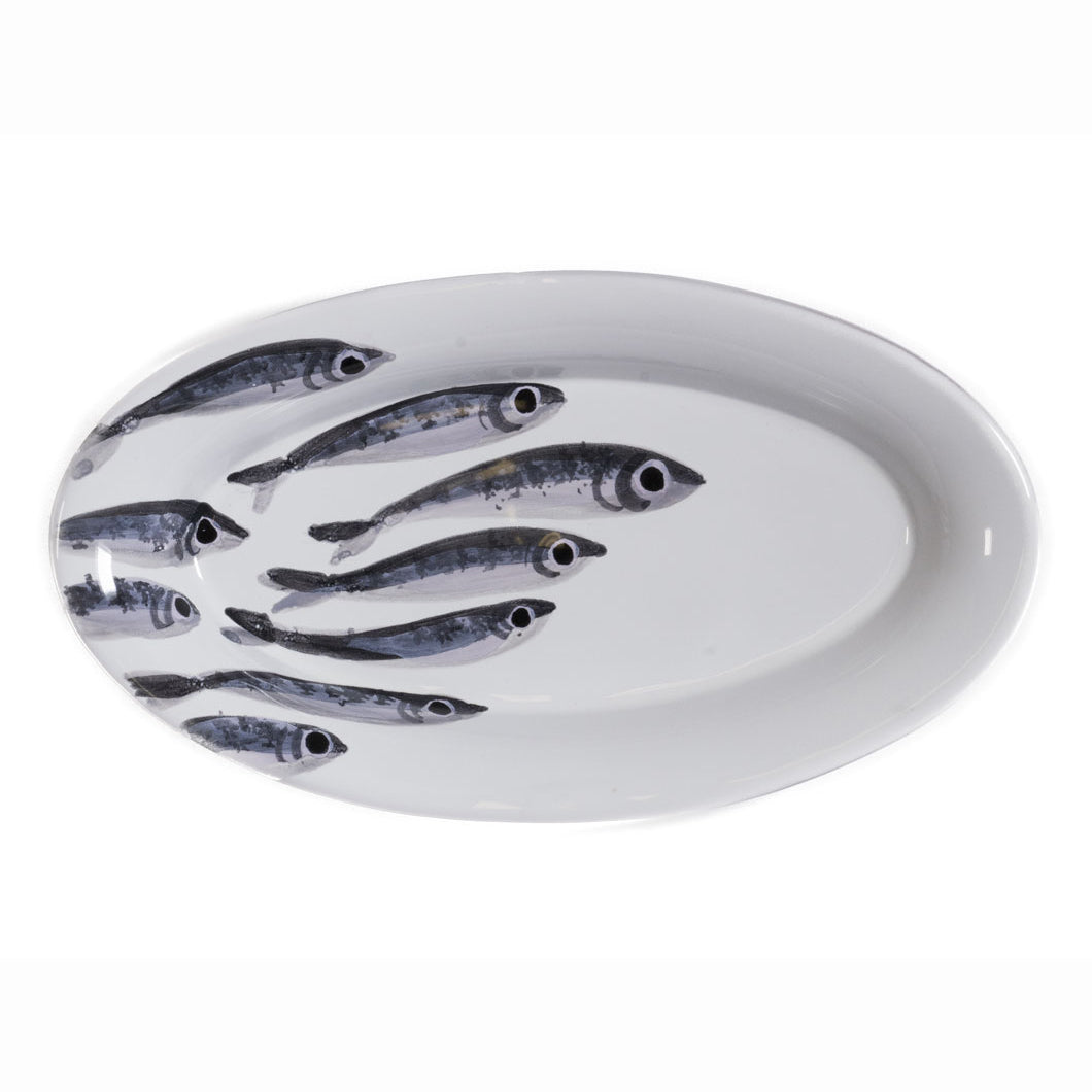 Line Marina Oval Tray | Small Fish Design