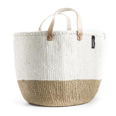 Market Basket | white and brown M