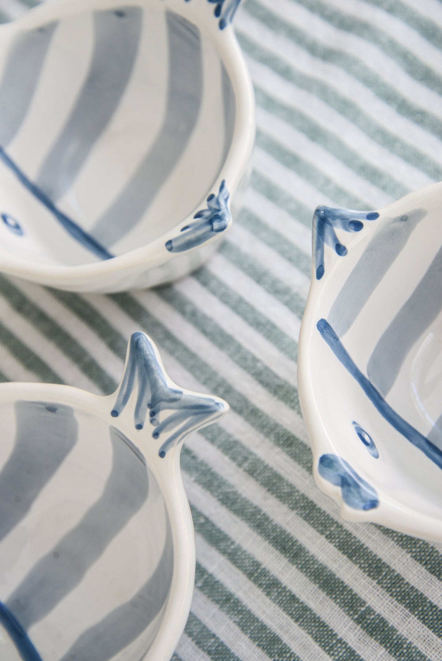 Line Marina Fish Condiment Bowl | Sriped