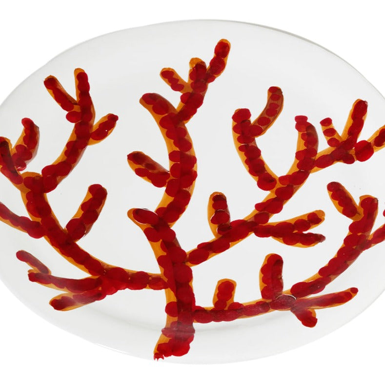 Coral Salad Plate