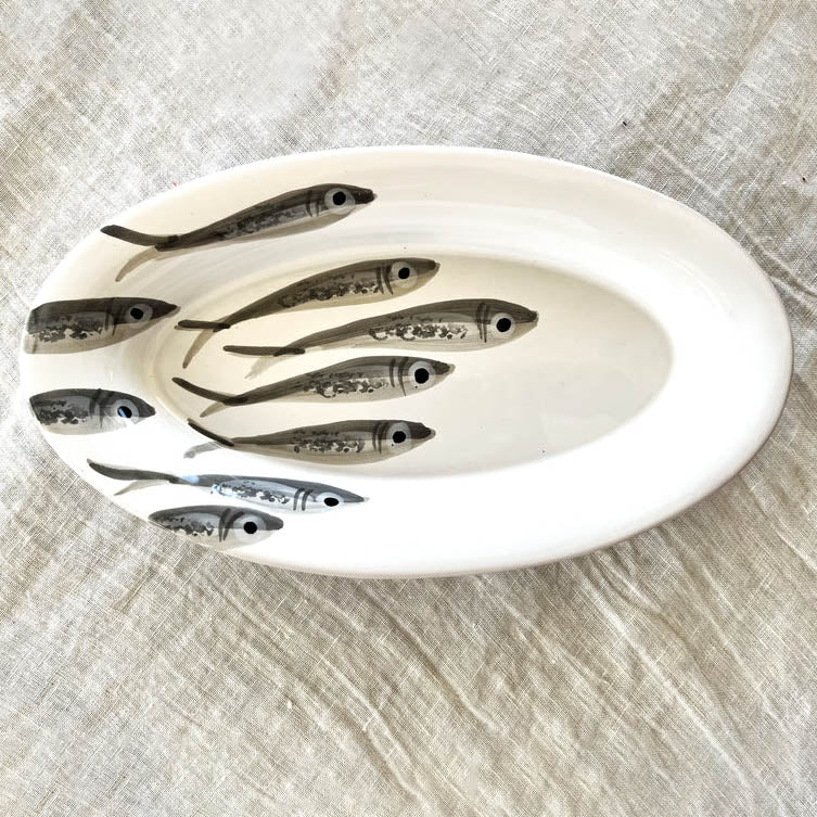 Line Marina Oval Tray | Small Fish Design