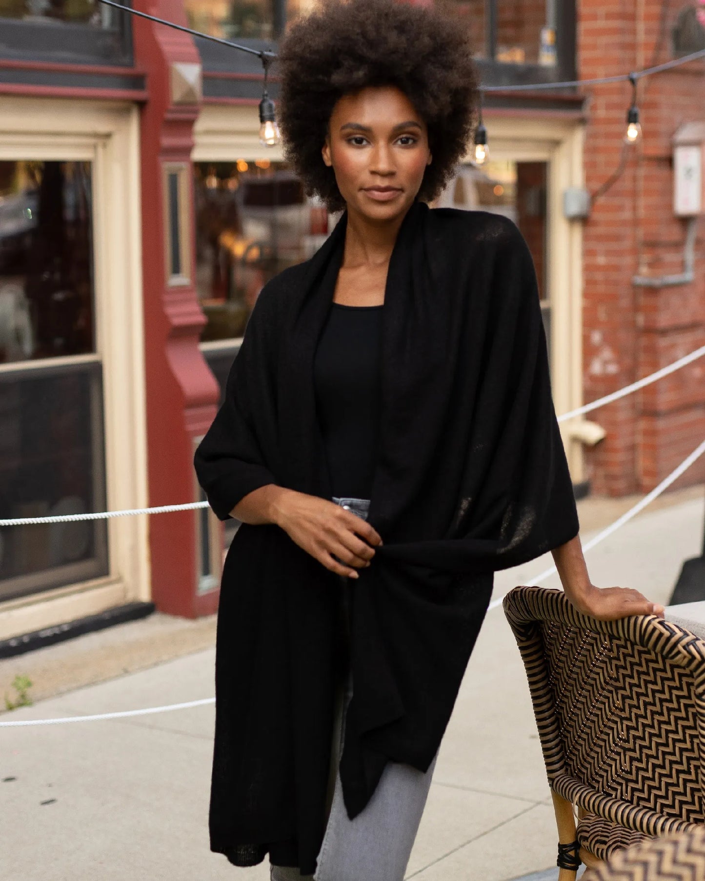 Cashmere Shawl Black