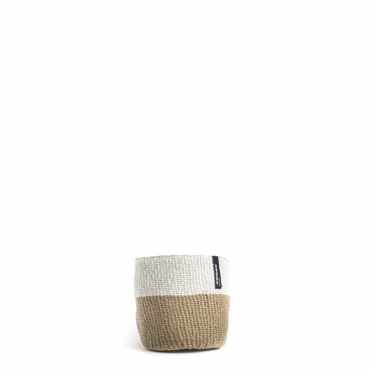 Basket | Half White Half Light Brown XS