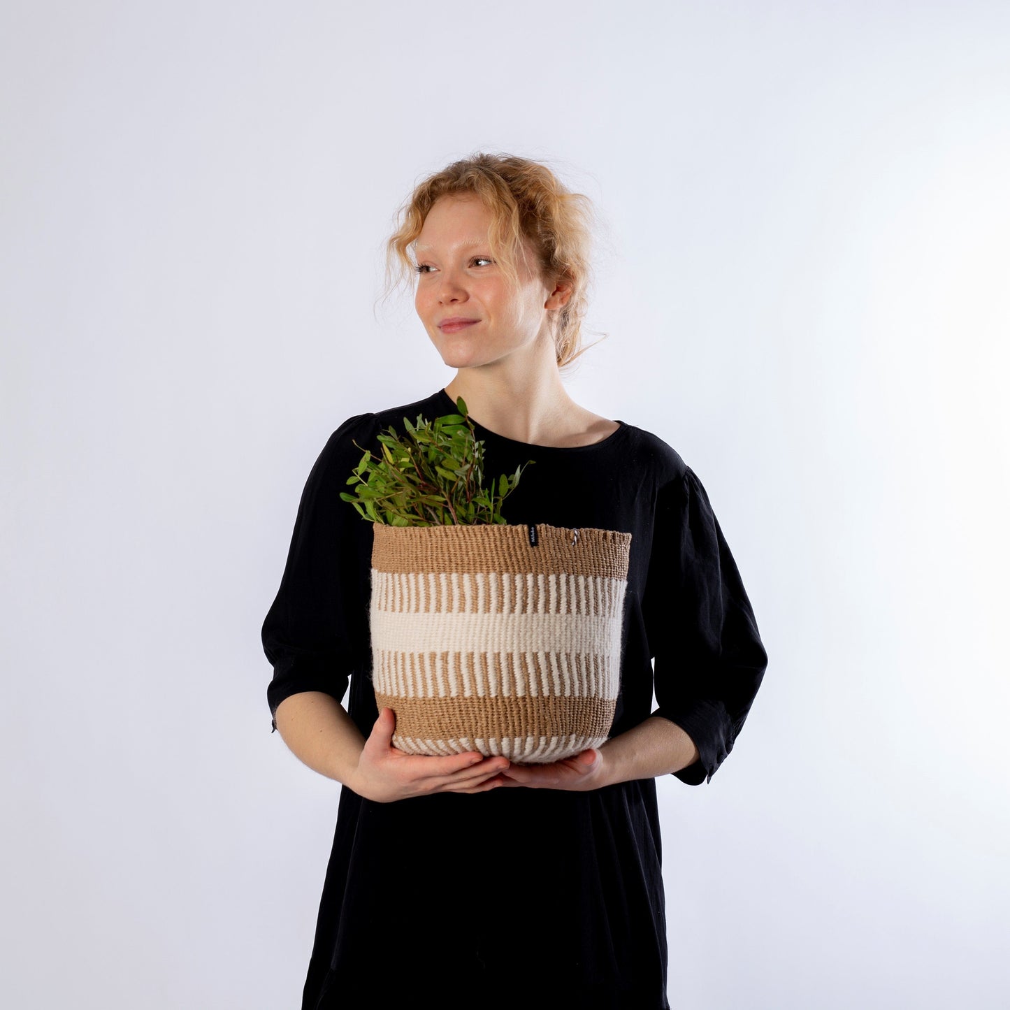 Basket | White Rib Weave S