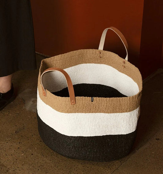 Floor basket striped duo XXL