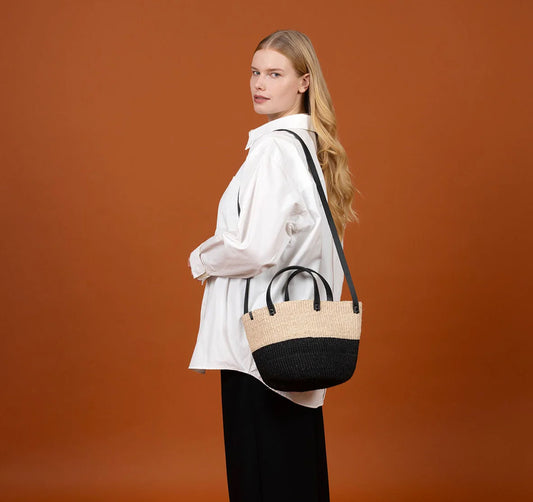 Shopper basket striped duo S