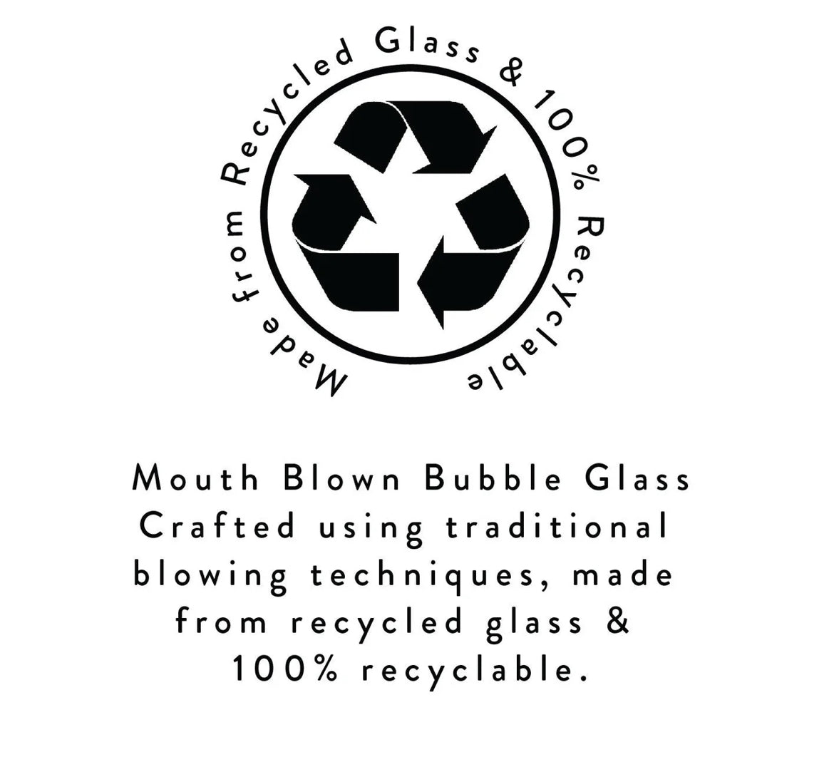Jade Green Handmade Glass Tumbler, pax 6