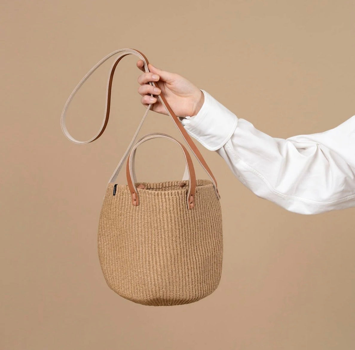 Shopper basket natural S