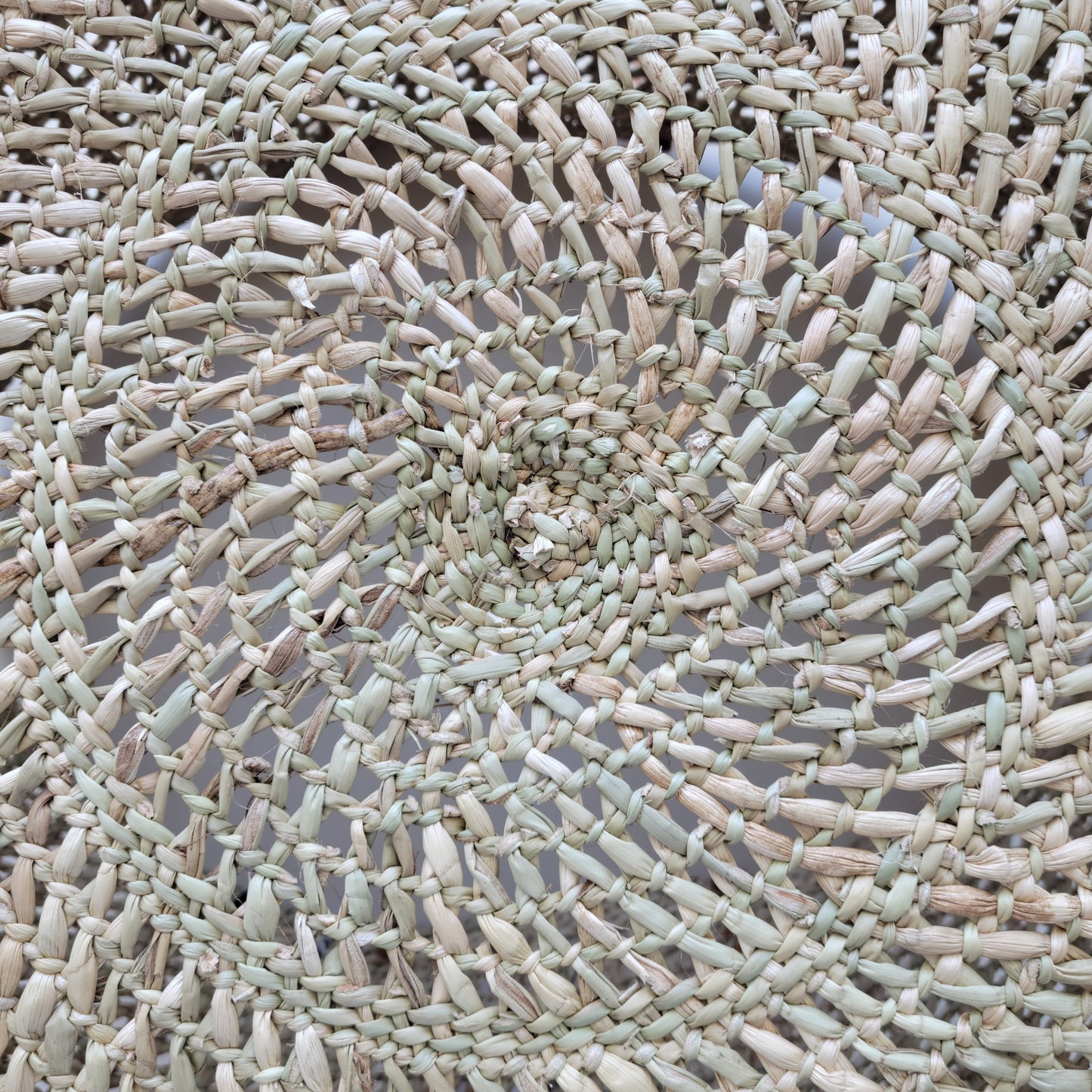 Floor basket with handles/Natural open weave XXL