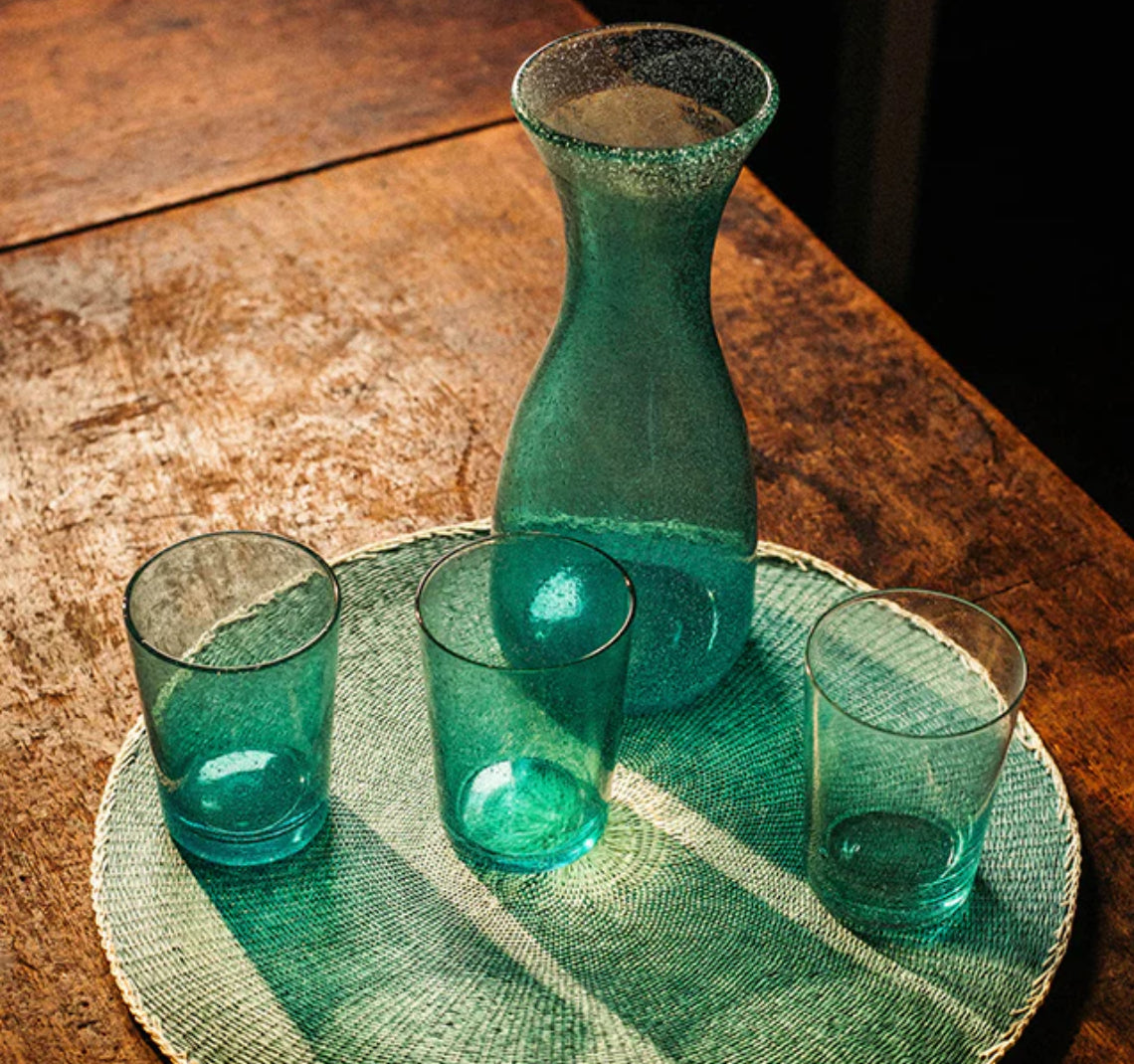 Honey Bird Handmade Glass Tumbler, 6 pax