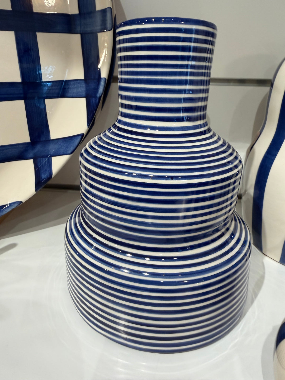 Casa C large stripped vase