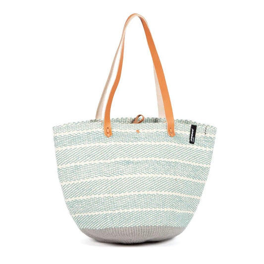 Shopper basket Light bluetwill weave