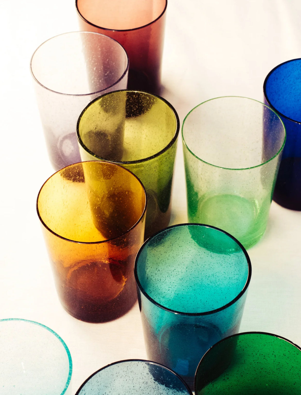 Honey Bird Handmade Glass Tumbler, 6 pax