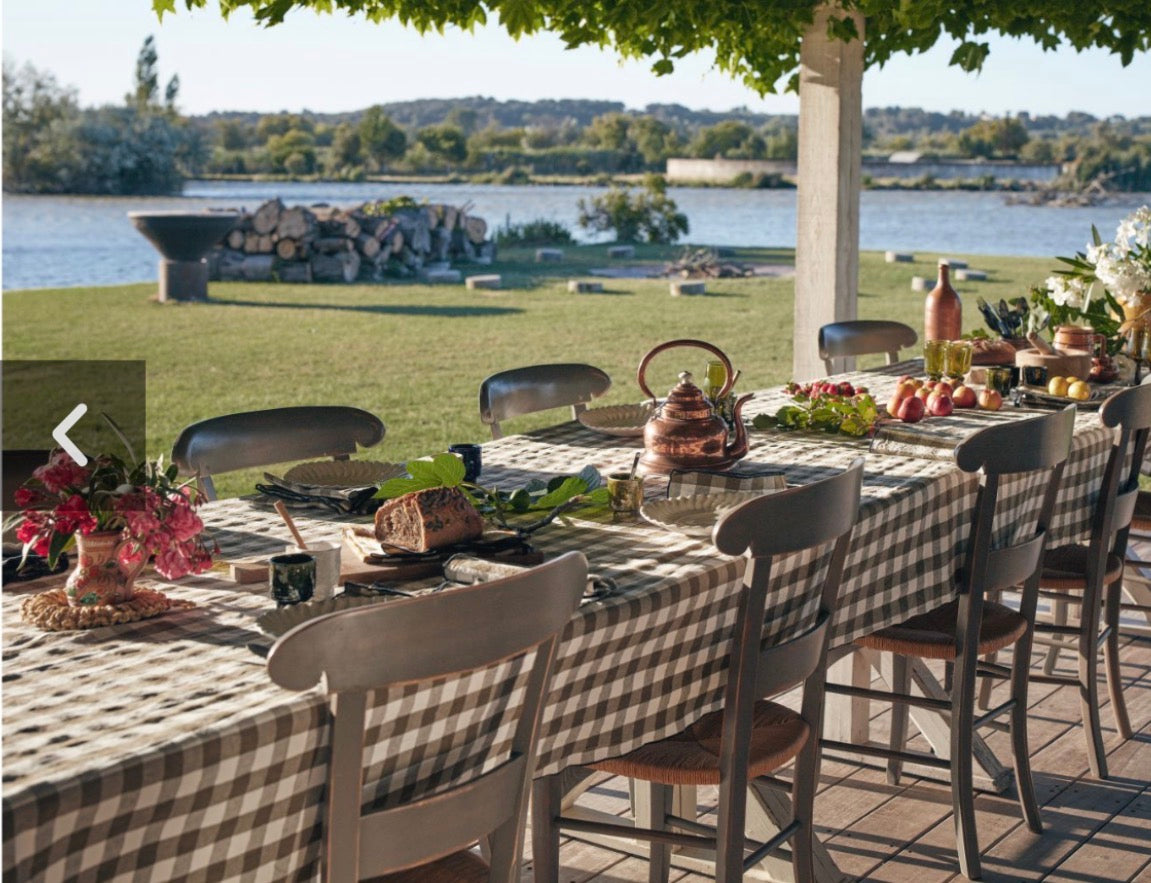 Gingham tablecloth Maison de Vacances