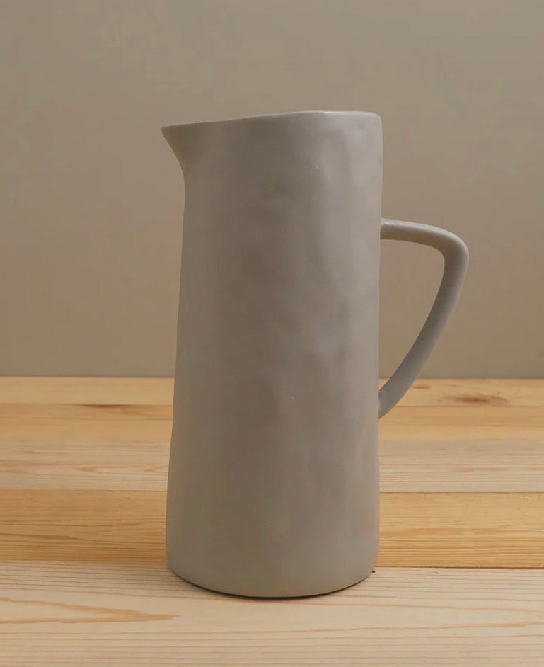 Stoneware pitcher grey Behome