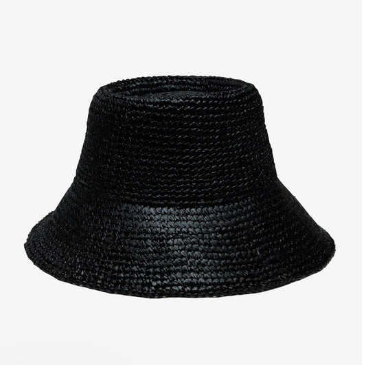 Tali raffia bucket black