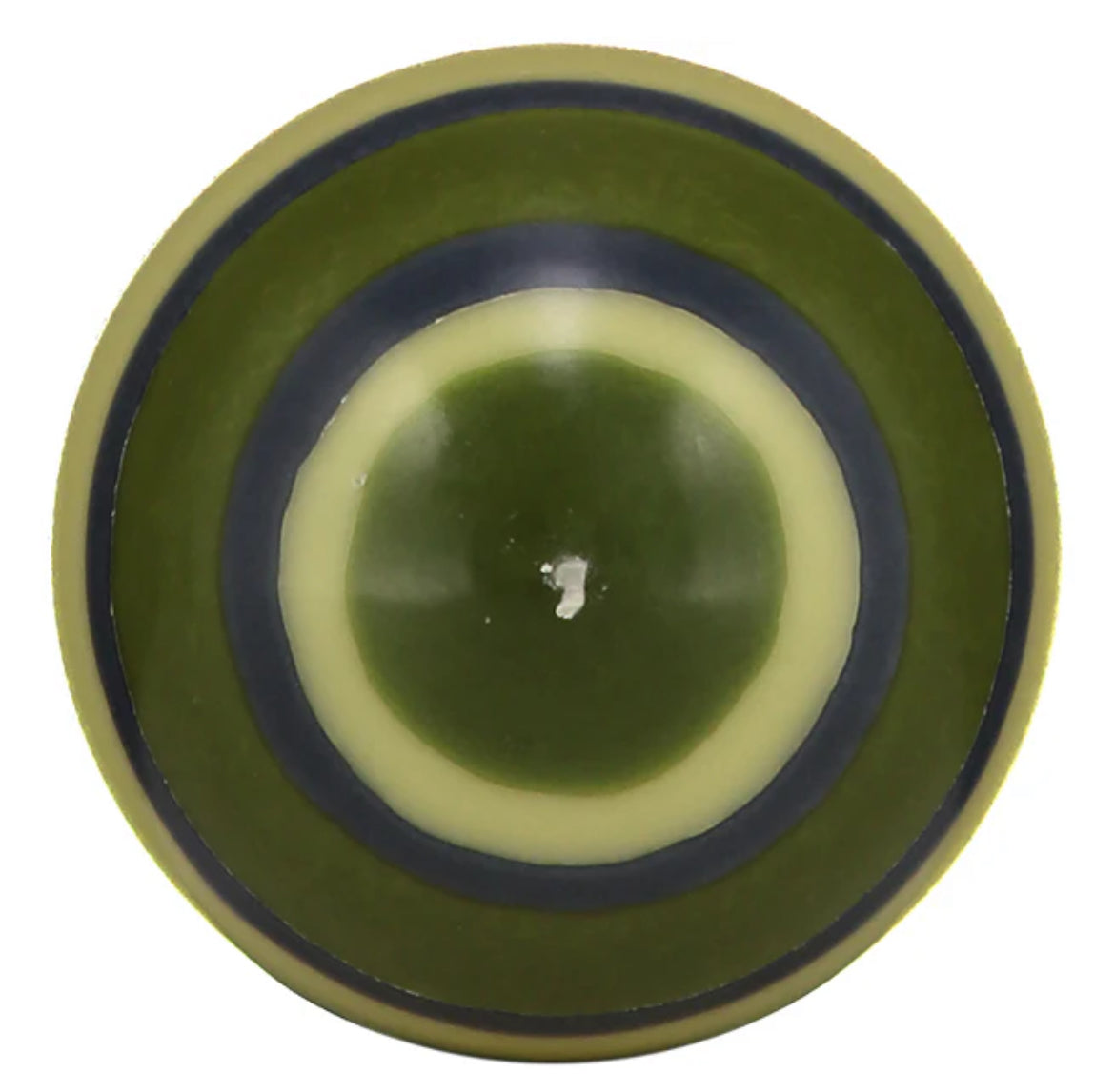 Large stripped Ball candle, Olive, Indigo &Jasmine