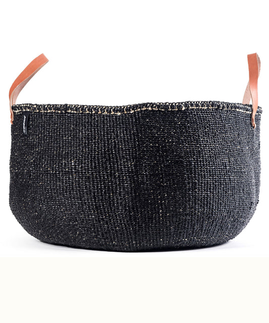 Floor basket/ Black with handles XXL