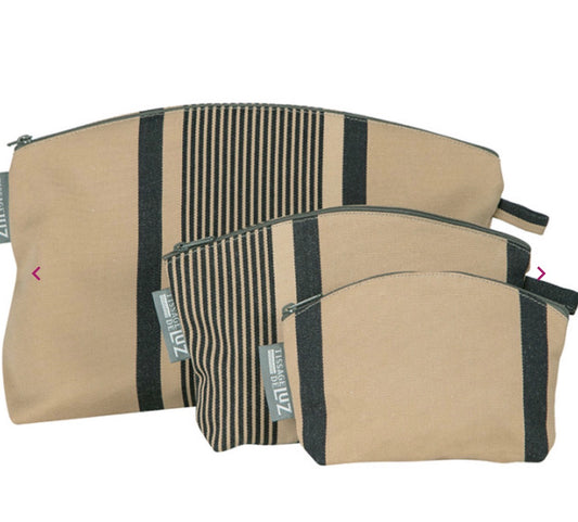 French cosmetic bags ficelle