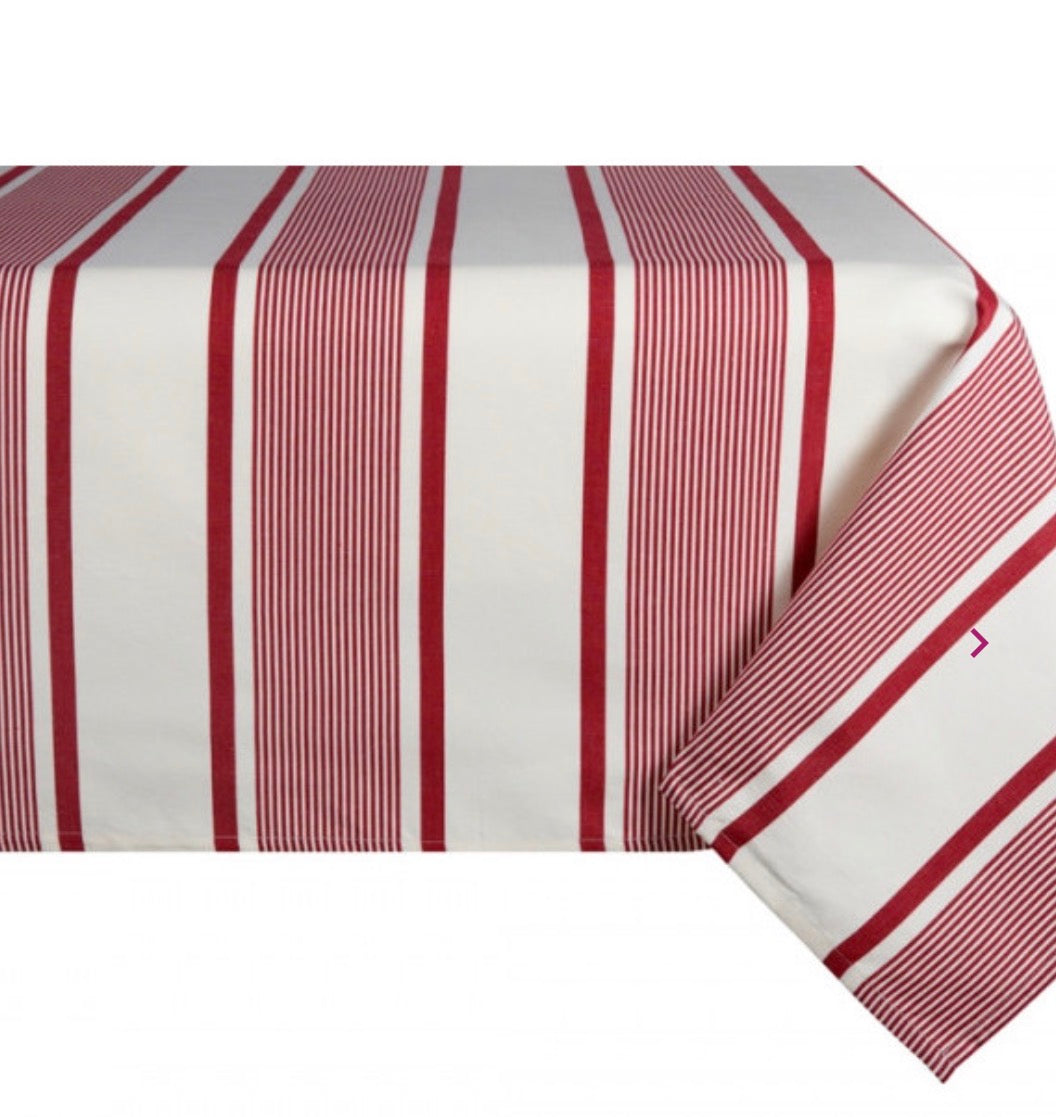 Coated French tablecloth maite rouge