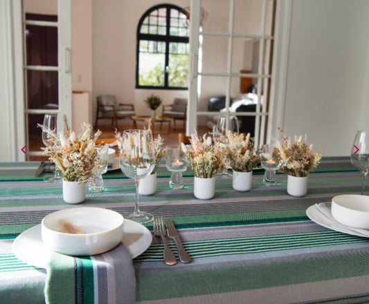 Pierre tablecloth green