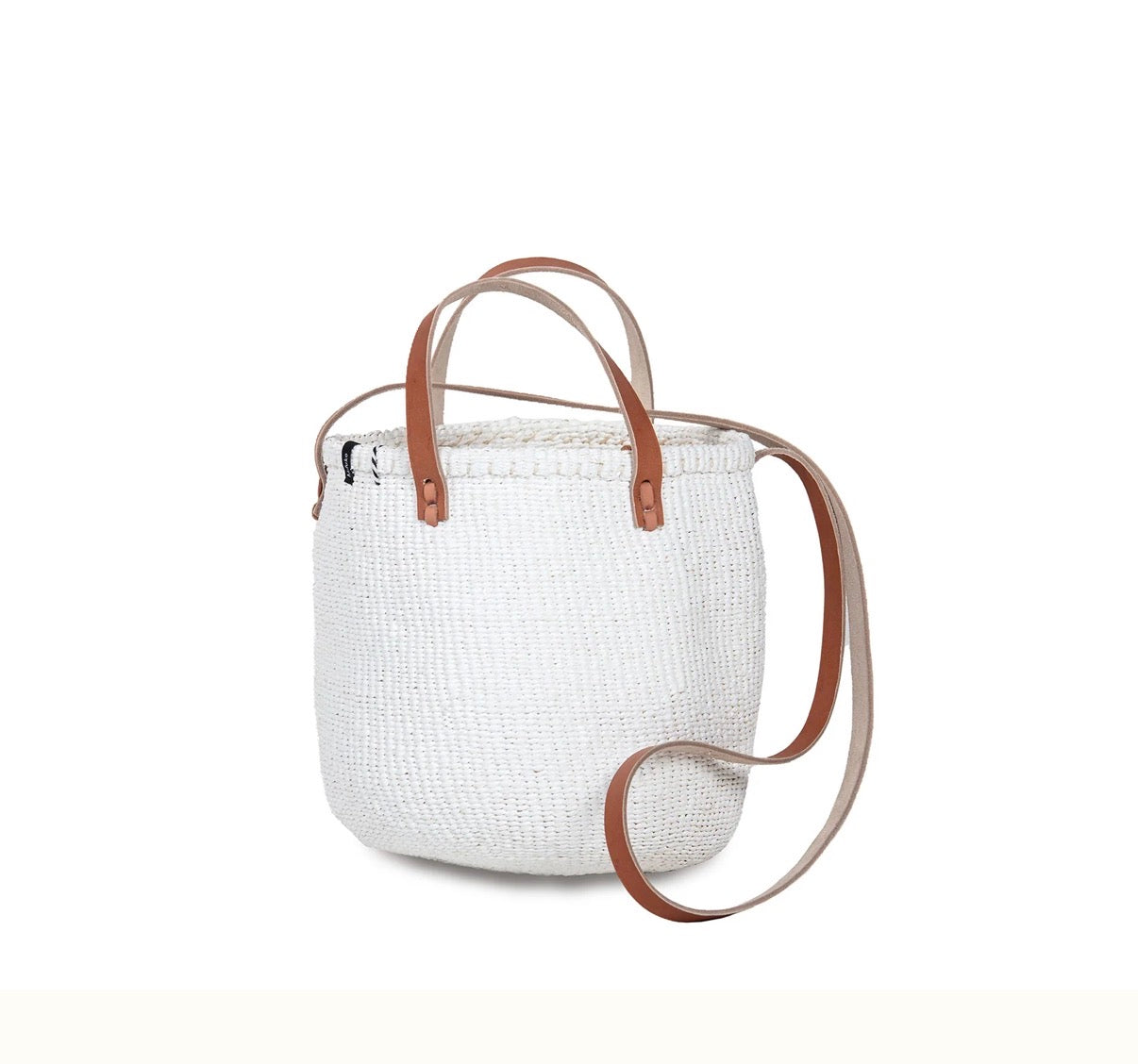 Crossbody basket white S