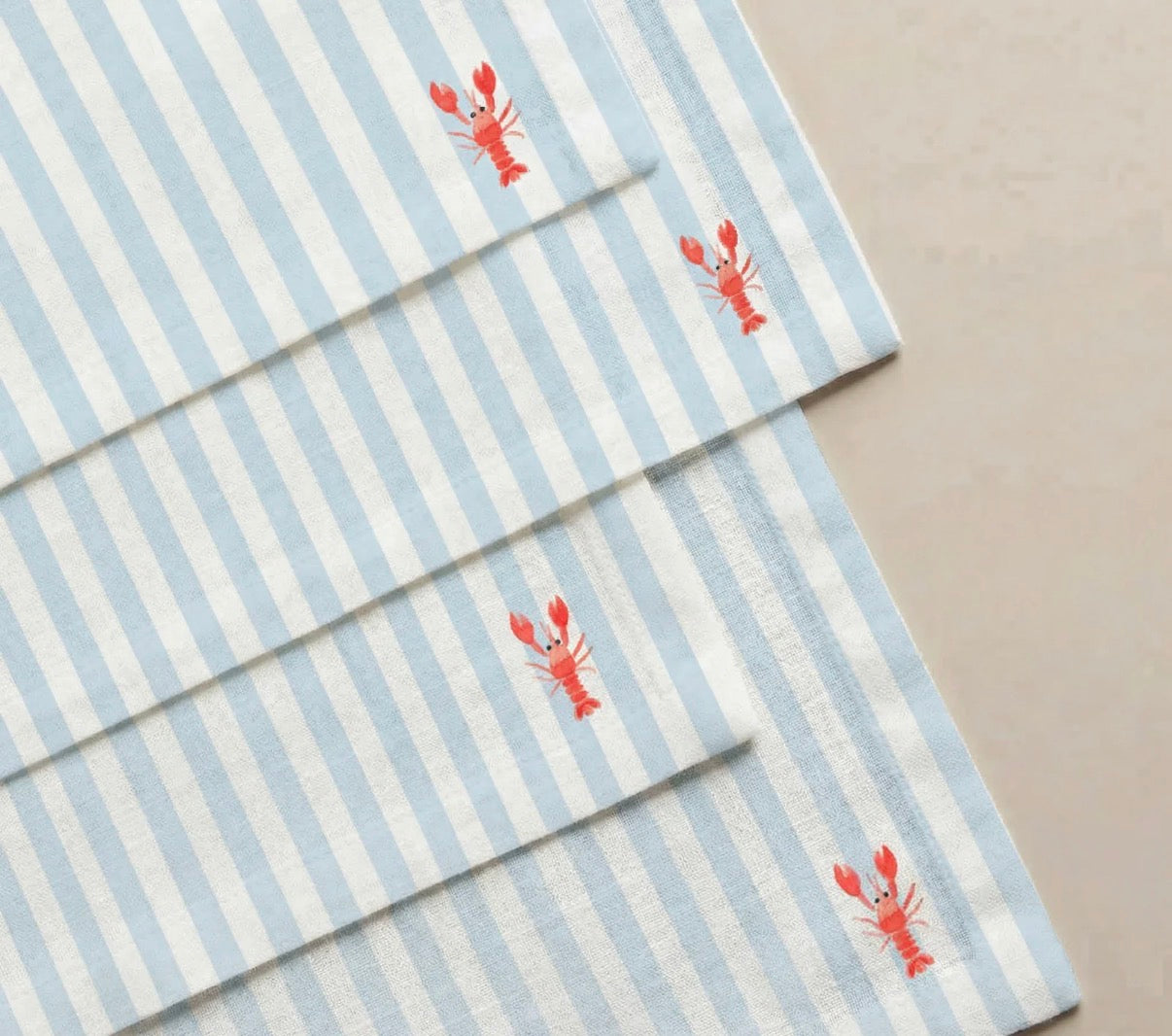 Cotton lobster napkin