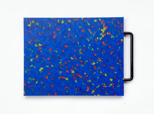 Blue cutting board