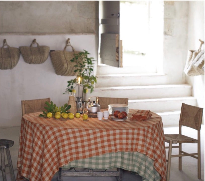 Gingham tablecloth Maison de Vacances