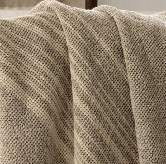 Set of Honeycomb stripped towels