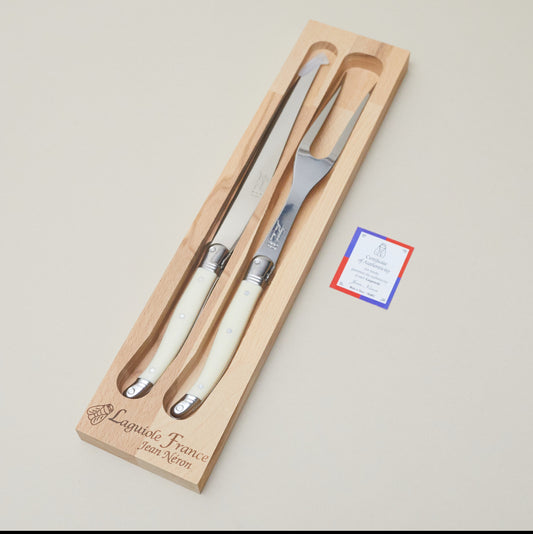 Laguiole carving set ivory