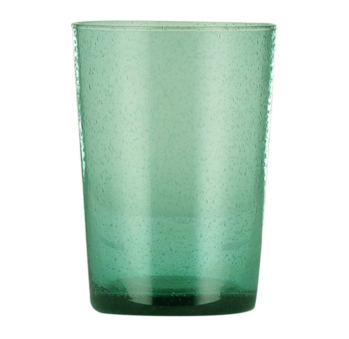 Jade Green Handmade Glass Tumbler, pax 6
