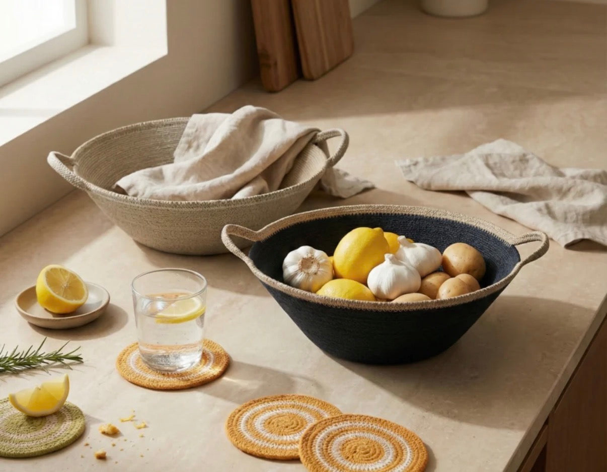 Hydra woven oversize bowl