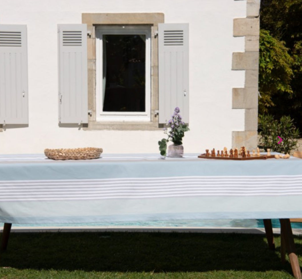 Coated French tablecloth Belle ille