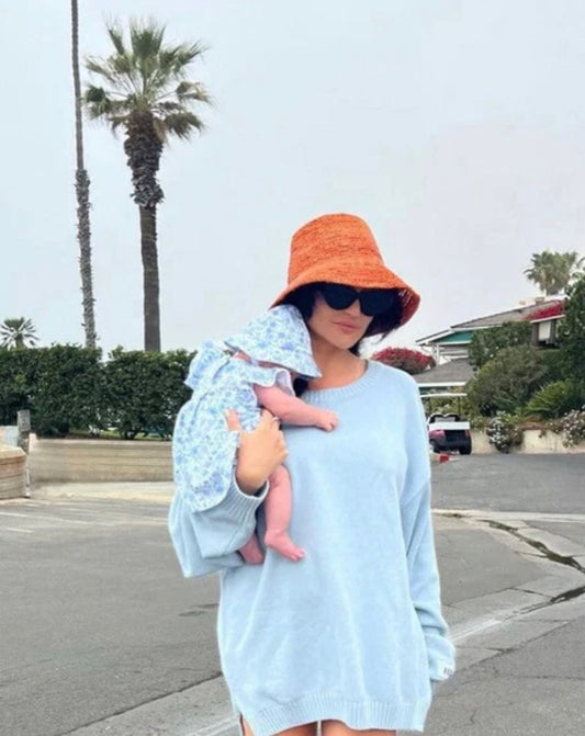 Tali raffia bucket rust