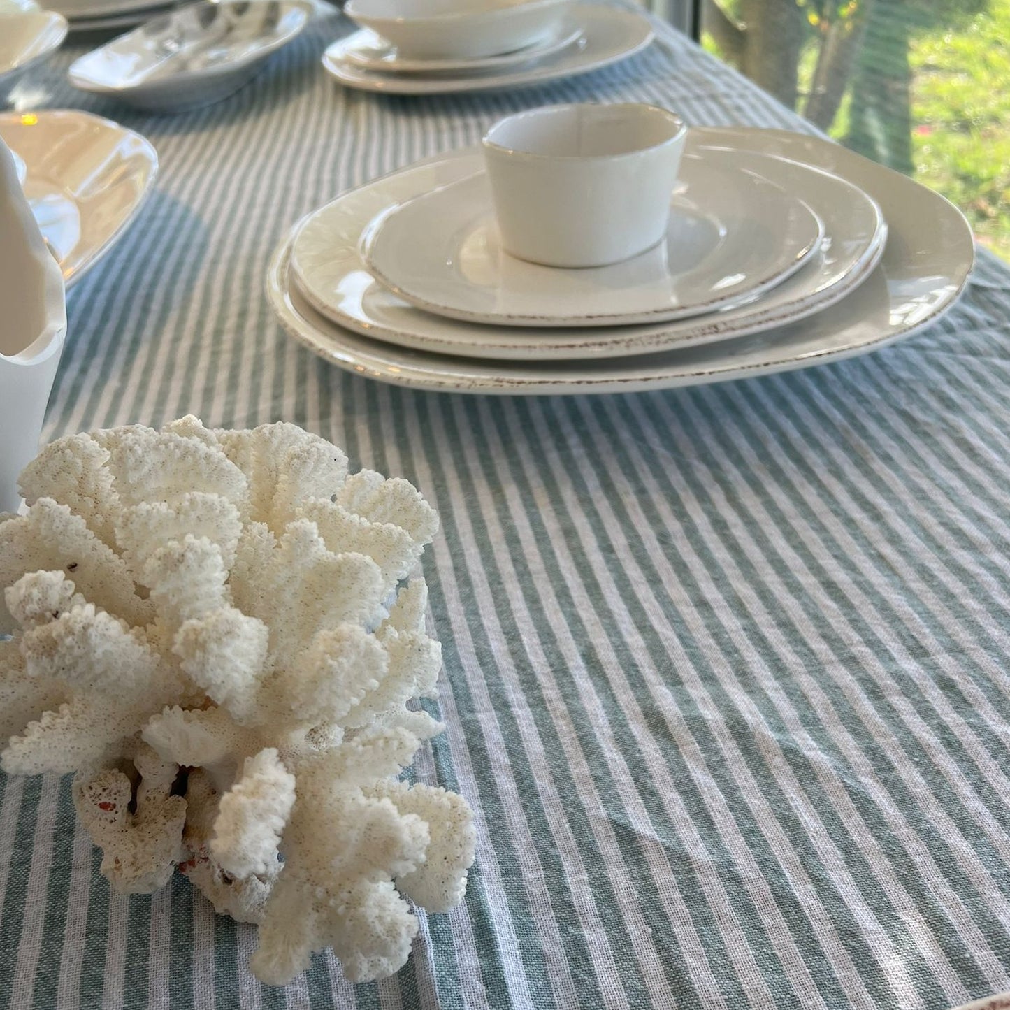 Linen Tablecloth | Seafoam