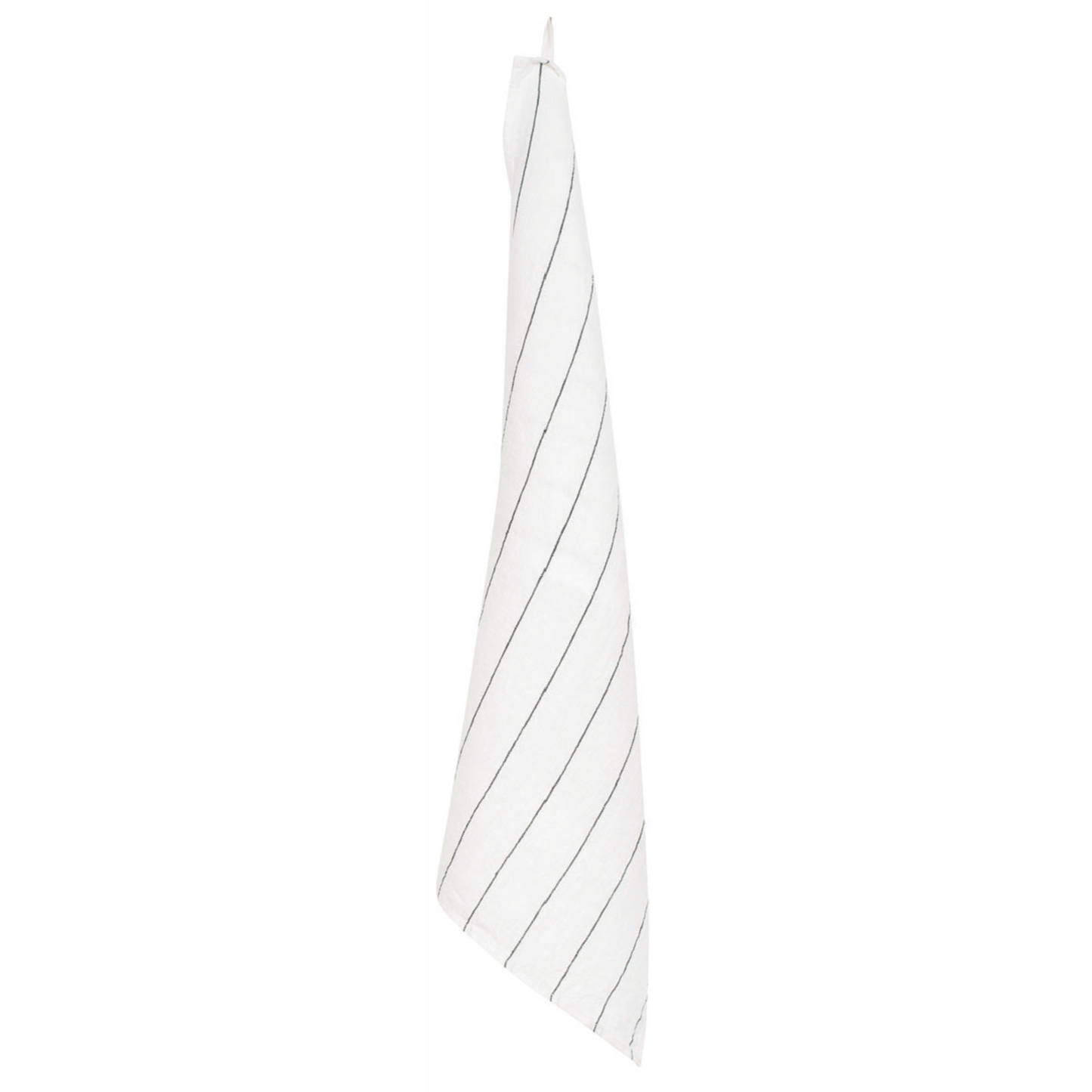 Linen Napkins off white with black stripe