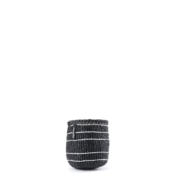 Basket | White Stripes on Black XS